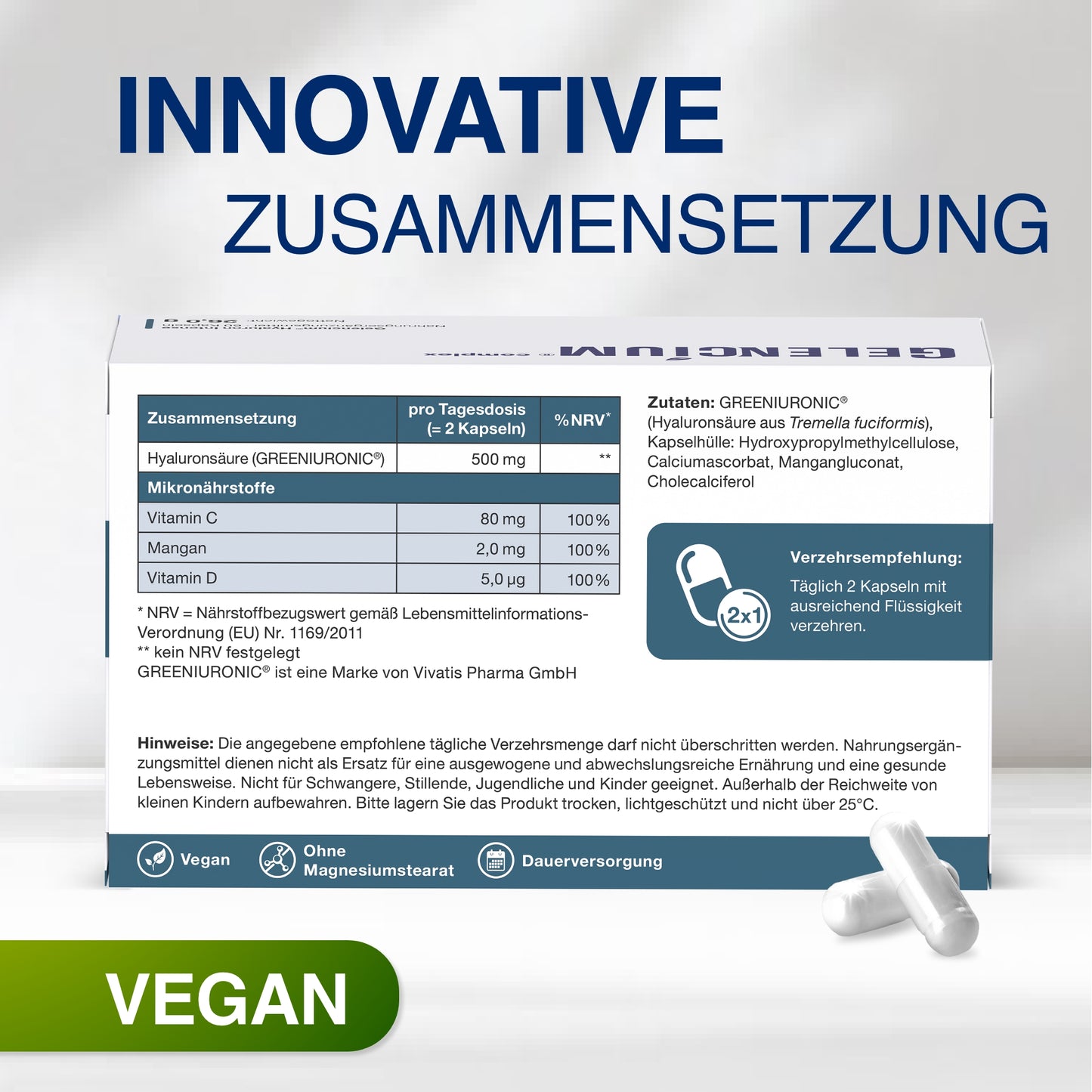GELENCIUM Hyaluron Intense 12 Wochen Intensivkur