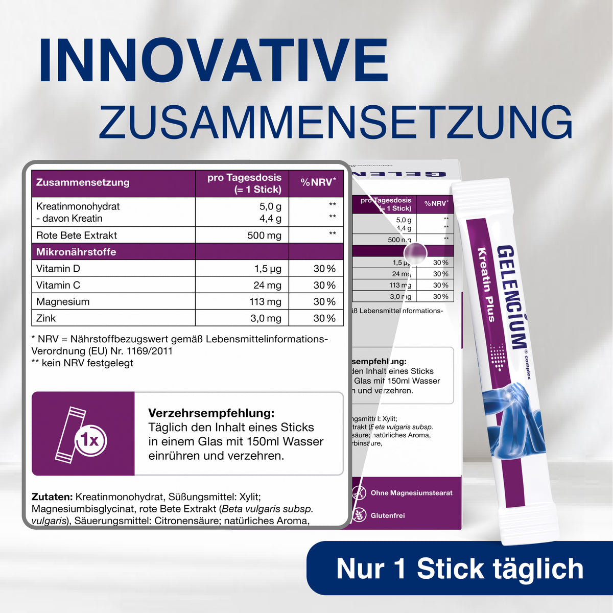 GELENCIUM Kreatin Plus